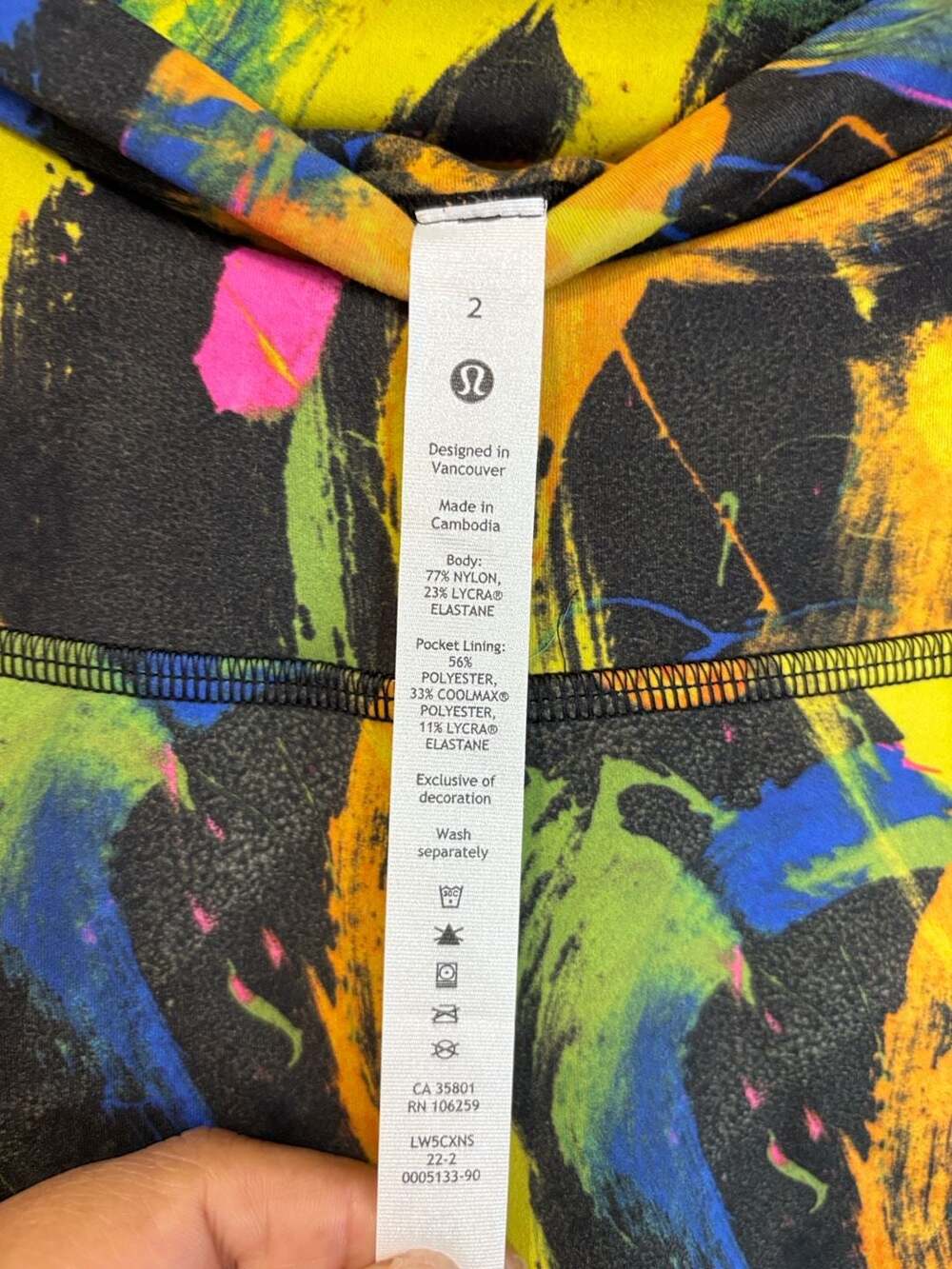 Lululemon Athletica High-Rise Leggings in Inflect Floral Highlight Yellow Multi